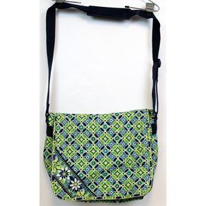 Vera Bradley Laptop Bag Daisy Daisy Crossbody Adjustable Floral Buckle Zip Large